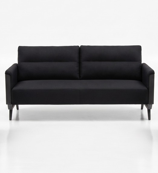 Sofa - Model Capri - 2213 -  Color Black  (PU Leather)