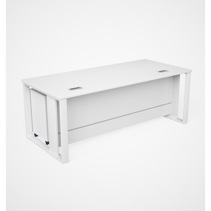 Model MTL-140-WT with Pedestal Drawer