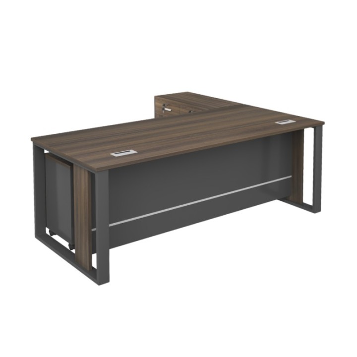 Model - MTL-140L - Office Table with Side Table  