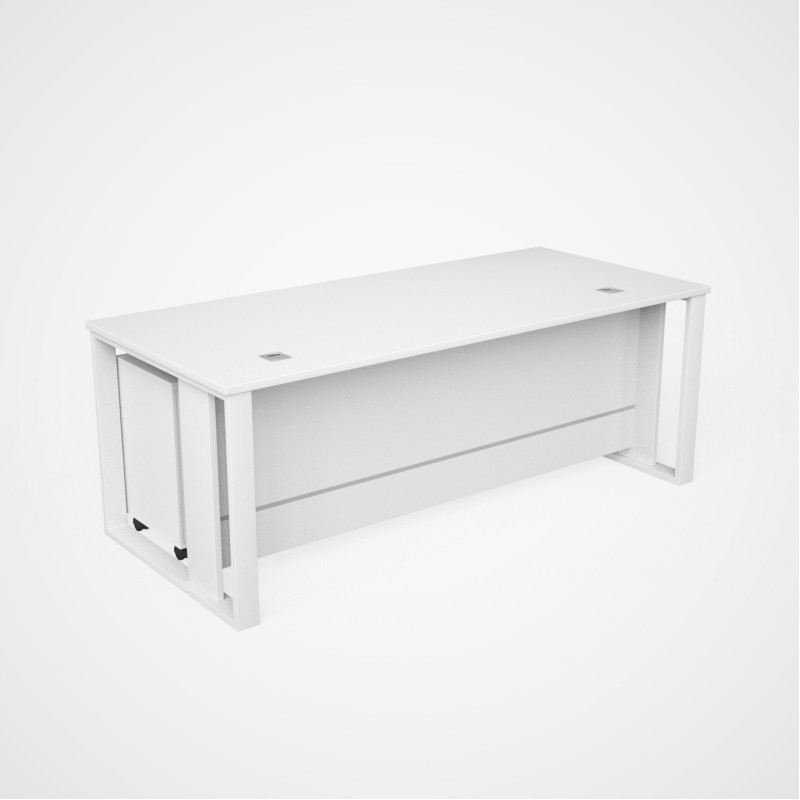 Model MTL-200-WT  with Pedestal Drawer