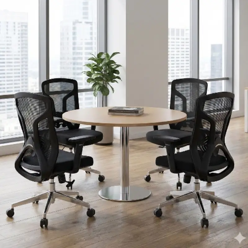 Model RT-MT-120-OAK - Round Table