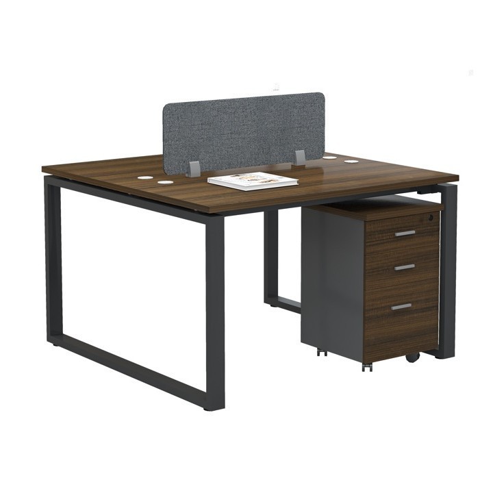 Model WS-2P-BG - Workstation with pedestal drawers - Face to Face