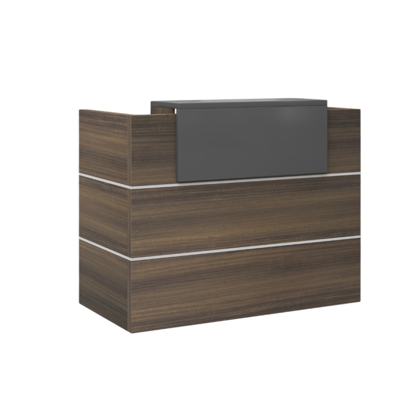 Model RCP-140-BG Reception Table with Pedestal Drawer