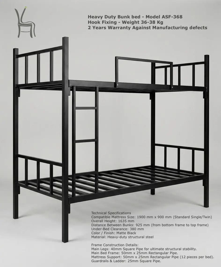  Model ASF-368 - Heavy Duty Bunk bed